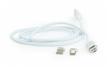 cablexpert magnetic combo usb - usb type-c/lightning/microusb cable (cc-usb2-amlm31-1m), 1 m, white logo