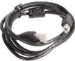 cablexpert usb-a to usb-b cable (ccf-usb2-ambm-6), 0.12 m, black logo