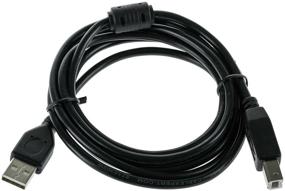 img 1 attached to Cablexpert USB-A to USB-B cable (CCF-USB2-AMBM-6), 0.12 m, black