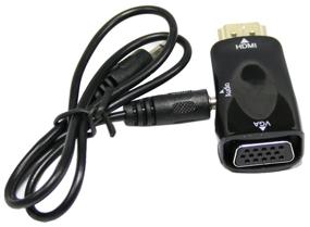img 4 attached to Adapter/adapter GSMIN A21 HDMI - VGA + mini-jack 3.5 mm, 1 pc., black