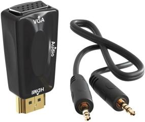 img 1 attached to Adapter/adapter GSMIN A21 HDMI - VGA + mini-jack 3.5 mm, 1 pc., black