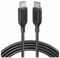 cable anker a8856 power line iii usb-c to usb-c, 1.8 meters, black логотип