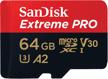 memory card sandisk microsdxc 64 gb class 10, uhs-i u3, r/w 95/90 mb/s logo
