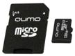 memory card qumo microsdxc 128 gb class 10, uhs class 3, adapter to sd logo