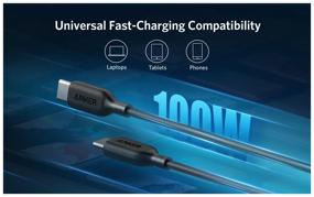 img 3 attached to Кабель ANKER Powerline III USB Type C - USB Type C (A8856), 1.8 м, черный