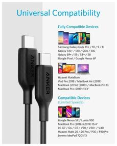 img 1 attached to Кабель ANKER Powerline III USB Type C - USB Type C (A8856), 1.8 м, черный