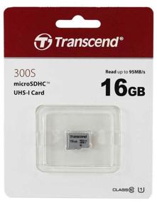 img 2 attached to Transcend microSDHC 16 GB Class 10 UHS-I R/W 95/10 MB/s Memory Card Silver