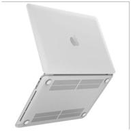 plastic cover for macbook pro 13.3 (a1706 a1708 a1989 a2159 a2289 a2251 a2338) crystal gray hardshell logo