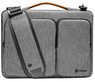 tomtoc laptop shoulder bag a42 for macbook pro/air 14"/13", gray logo