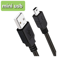 mini usb cable/mini usb cable 2 meters logo