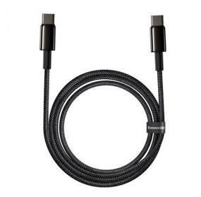 img 2 attached to Cable BASEUS Tungsten Gold, Type-C to Type-C, 100 W, 5A, 2 m, Black