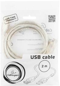 img 3 attached to Cablexpert USB to USB extension cable (CCF-USB2-AMAF-TR-6), 1.8 m, colorless