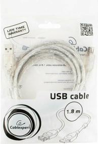 img 1 attached to Cablexpert USB to USB extension cable (CCF-USB2-AMAF-TR-6), 1.8 m, colorless