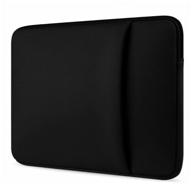 sleeve for laptop up to 13.3 / 14", with zipper, water-repellent fabric (black) logo