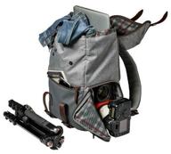 manfrotto windsor camera and laptop backpack for dslr gray logo