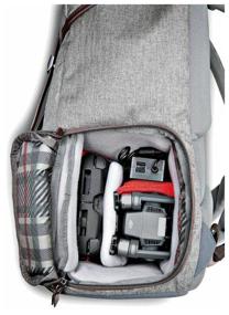 img 4 attached to Manfrotto Windsor camera and laptop backpack for DSLR gray