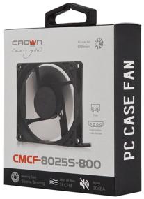 img 1 attached to Case fan CROWN MICRO CMCF-8025S-800, black