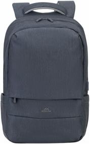 img 1 attached to Laptop backpack 17.3". RIVACASE 7567 dark gray