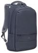 laptop backpack 17.3". rivacase 7567 dark gray logo