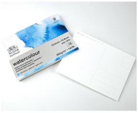 img 4 attached to Paper for watercolors Album-bonding for watercolors 15 l A6, Winsor&Newton "Watercolour Paper", cold press, 300 g/m2