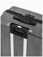 polycarbonate suitcase sunvoyage elit black-grey matte (m+) 68x45x27 cm/70 l/3.6 kg logo