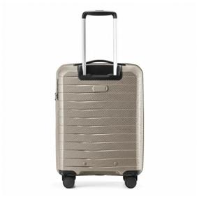 img 4 attached to Suitcase NINETYGO, polycarbonate, plastic, polypropylene, corrugated surface, 39 l