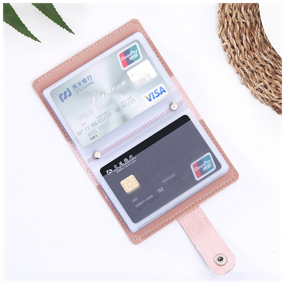 img 1 attached to Business card holder, case, case for 24 plastic discount bank cards made of eco-leather, credit card holder, pink cardholder