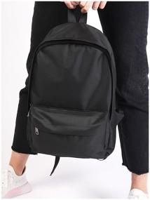 img 1 attached to Backpack black women''s/men''s, sports bag, laptop, school, briefcase for boys/girls