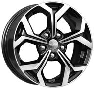 wheel rim k&k ks878 6.5x16/5x114.3 d67.1 et50, 8 kg, black diamond logo