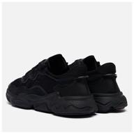 adidas originals ozweego men''s trainers black, size 43.5 eu logo