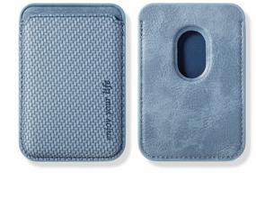 img 2 attached to Set MagSafe case with camera protection + MagSafe Wallet for plastic cards for Apple iPhone 13 Pro blue