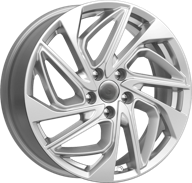 wheel disk k&k ks883 7х18/5х114.3 d66.1 et35, 11.9 kg, silver sk logo