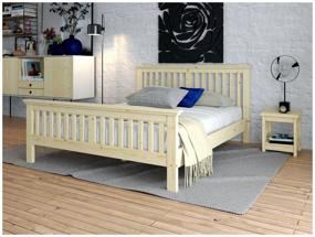 img 1 attached to Single bed 1400x2000 with solid wood footboard