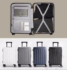 img 1 attached to Suitcase NINETYGO, polycarbonate, corrugated surface, 64 l, black