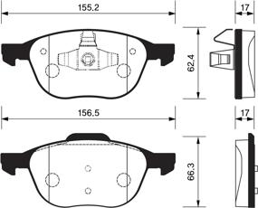 img 4 attached to Front brake pads BREMBO P68033 VAZ MERCEDES NISSAN RENAULT DACIA