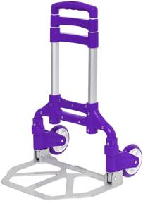img 4 attached to Folding shopping trolley Koleso UPT01 purple