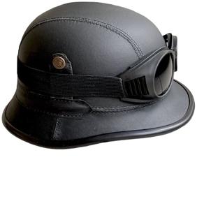 img 2 attached to Moto helmet for motorcyclists / motorcycle helmet black (with goggles) Indonesia VITtovar