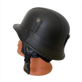 img 3 attached to Moto helmet for motorcyclists / motorcycle helmet black (with goggles) Indonesia VITtovar