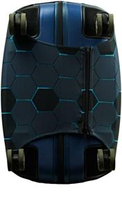 img 2 attached to Suitcase cover, Neoprene Art Moments, Black Hexagon, 75*80 cm