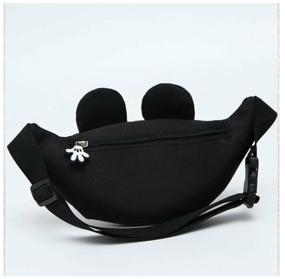 img 4 attached to Children''s waist bag for the girl Disney Minnie Mouse "Minnie Mouse", zip compartment, size 31 x 10 cm