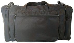 img 4 attached to Men''s sports/business shoulder bag, black + shoulder strap 0001, size cm 44 x 24 x 19, 1 compartment, 2 end pockets, 1 side pocket