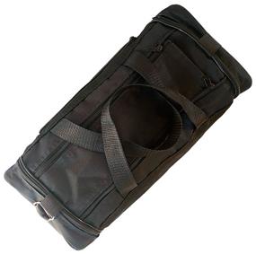 img 1 attached to Men''s sports/business shoulder bag, black + shoulder strap 0001, size cm 44 x 24 x 19, 1 compartment, 2 end pockets, 1 side pocket