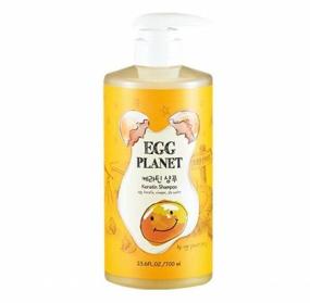 img 2 attached to Egg Planet Keratin shampoo with keratin for damaged hair, 700 ml