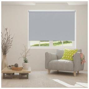 img 1 attached to Roller blind DECOFEST Blackout Scandi Gray 100x160