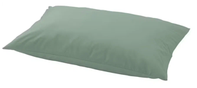 img 2 attached to Pillowcase ARUA (similar to IKEA ULLVIDE), 50x70, grey/green, percale