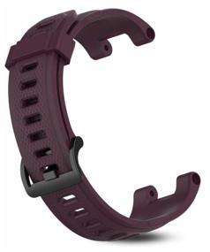 img 3 attached to Strap PADDA for Amazfit T-Rex (A1918) / T-Rex Pro, silicone, dark gray