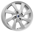 wheel disk k&k ks695 6х15/4х98 d58.5 et33, 7.3 kg, silver f logo