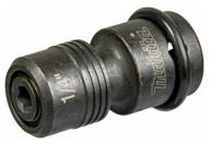 adapter from 1/2" square to 1/4" hex socket for makita wrench, b-68448 logo
