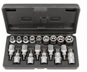 img 1 attached to Set of sockets and inserts TORX AutoDelo 1/2 E10-E24 Т20-Т70 19 items 39840