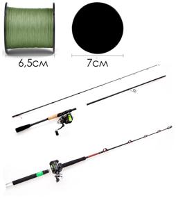 img 2 attached to Fishing line, braided, four layers, 100 meters, 0.100mm, Rybista RB-WIRE